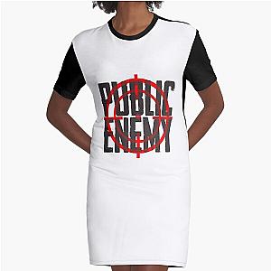 Public Enemy Target Logo Graphic T-Shirt Dress