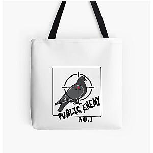 Public Enemy No. 1. Pigeon! All Over Print Tote Bag