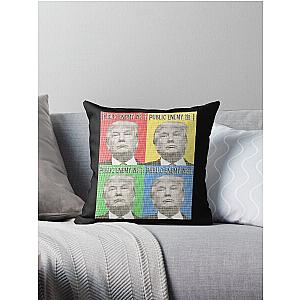 Public Enemy x 4   Throw Pillow