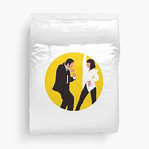 Pulp Fiction - John Travolta and Quentin Tarantino Duvet Cover