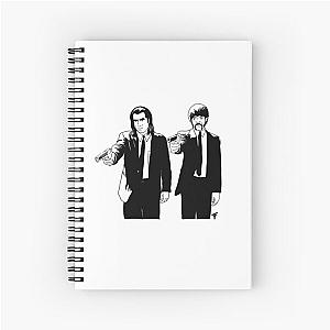 Pulp Fiction - Black Outline Spiral Notebook