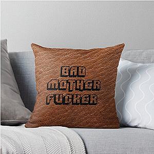 Bad Mother figure Leather Pulp Fiction Throw Pillow
