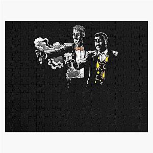 Vintage Retro Pulp Jigsaw Puzzle Gifts for Men featuring a Kitten