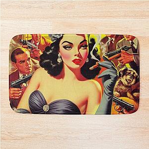 1950s Pulp Woman Bath Matt