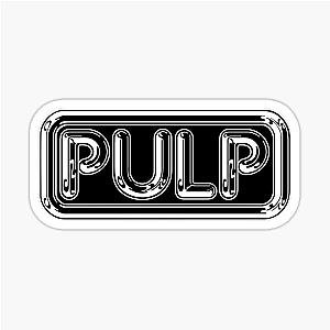Pulp Rounded Black Logo Band Sticker becomes Pulp Black Logo Band