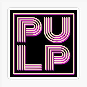 Pulp band logo sticker