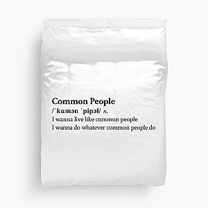 Pulp Aesthetic Rock Band Lyrics Duvet Cover