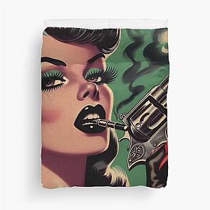 Pulp Girl Duvet Cover
