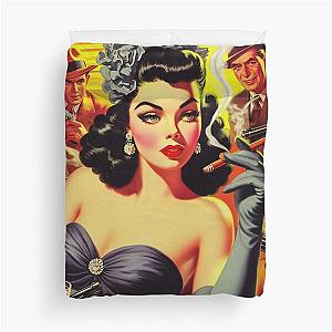 1950s Pulp Woman Duvet Cover becomes 
1950s Pulp Woman Duvet