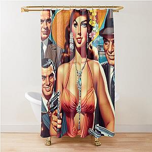 Retro Pulp Girl Shower Curtain