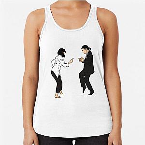 Pulp Fiction Dancing Scene Transparent Racerback Tank Top