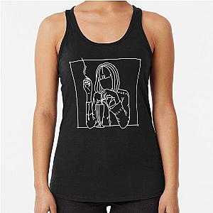 Pulp Fiction Mia Wallace Aesthetic Illustration Racerback Tank Top