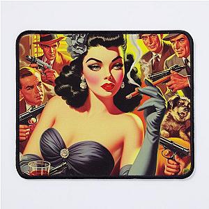 1950s Pulp Woman Mousepad