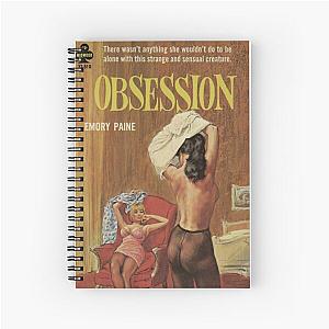 Obsession Lesbian Pulp Cover Spiral Notebook