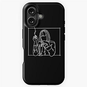 Pulp Fiction Mia Wallace Line Aesthetic Illustration iPhone Case