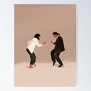Pulp Fiction Twist Scene Poster