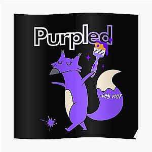 Purpled Posters - Purpled fox Poster RB1908