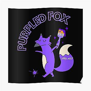 Purpled Posters - Purpled fox Poster RB1908