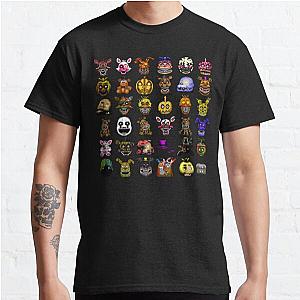 FNAF Merch - Pixel Art All Characters Classic T-shirt