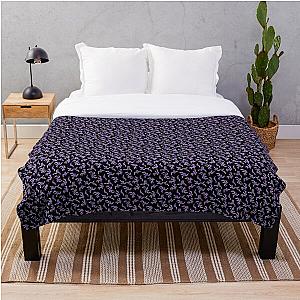 Purpled Blanket - Black Purpled Throw Blanket RB1908