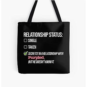 Purpled Bags - Relationship With Purpled All Over Print Tote Bag RB1908