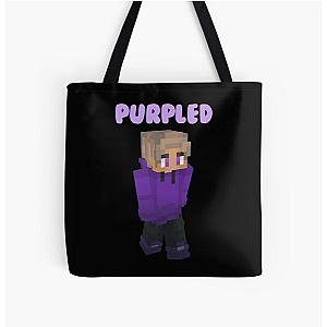 Purpled Bags - Purpled All Over Print Tote Bag RB1908