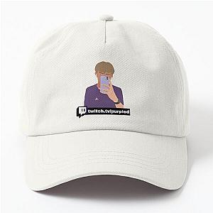 Purpled Hats & Caps - Purpled outline design Dad Hat RB1908