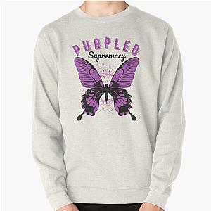 Purpled Sweatshirts - Purpled Butterfly Supremacy Pullover Sweatshirt RB1908