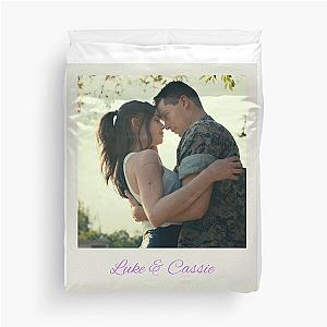 Purple Hearts Luke and Cassie Duvet Cover