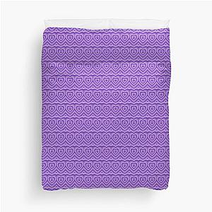 Purple Hearts Duvet Cover