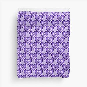 Purple Heart Pattern Duvet Cover