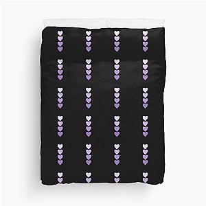 Four Purple Heart Gradient Duvet Cover