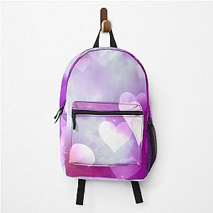 Pretty purple heart backpack