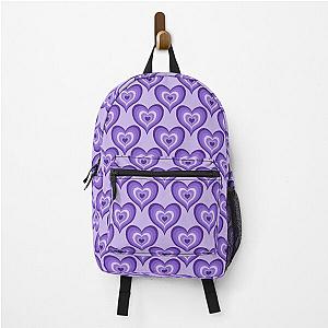 Purple Hearts Pattern Backpack