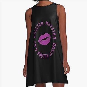 Pretty Psycho Purple Kiss A-Line Dress