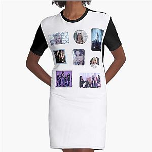 Ponzona - Purple kiss Graphic T-Shirt Dress