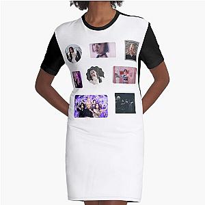 of Ponzona - Purple kiss Graphic T-Shirt Dress