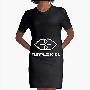 Purple Kiss KPop HD Logo Graphic T-Shirt Dress