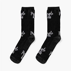 purple kiss smoothly lettering Socks