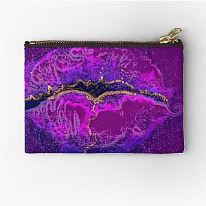 Purple kiss lips Zipper Pouch