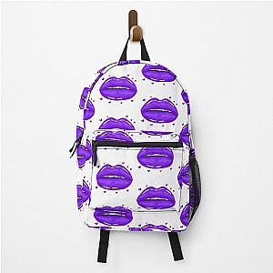 Valentine Lips Purple kiss Backpack