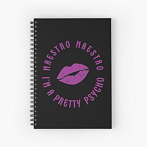 Pretty Psycho Purple Kiss Spiral Notebook