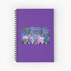 Purple Kiss - Zombie - Group poster Spiral Notebook