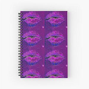 Purple kiss lips Spiral Notebook