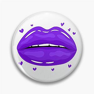 Valentine Lips Purple kiss Pin