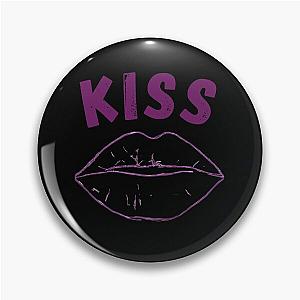 Romantic Purple KISS Graphic Pin