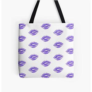 Sexy Purple Kiss All Over Print Tote Bag