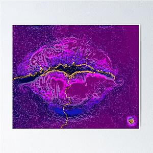 Purple kiss lips Poster