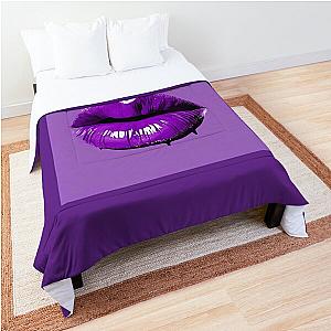 Shiny Purple Kiss Comforter