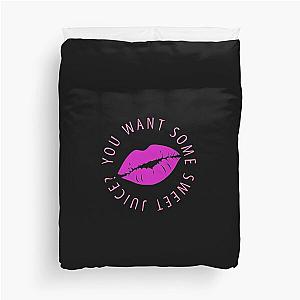 Sweet Juice Purple Kiss Duvet Cover